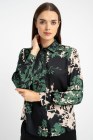 Bluzka Vera Green Flowers AW25