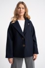 Kurtka Laura Navy Wool Aw26