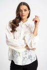 Bluzka Mariola Ecru Flowers AW26