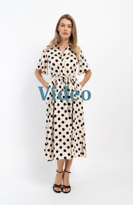 Sukienka Fiona Dots Beige 24