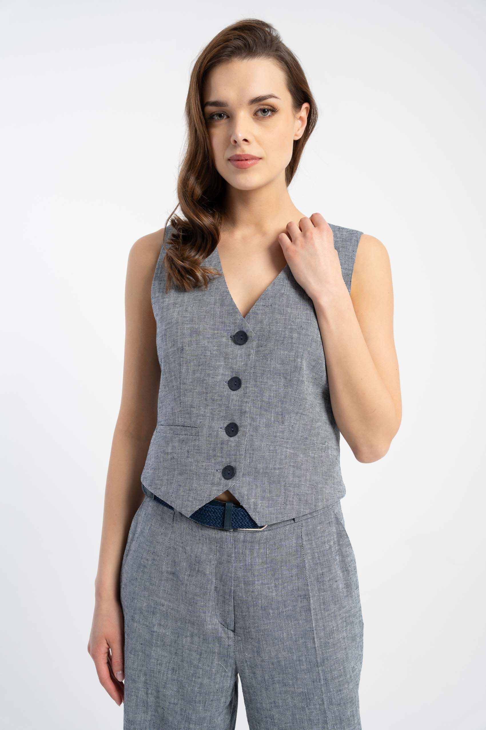 Kamizelka Filip Zigzag Navy SS 25