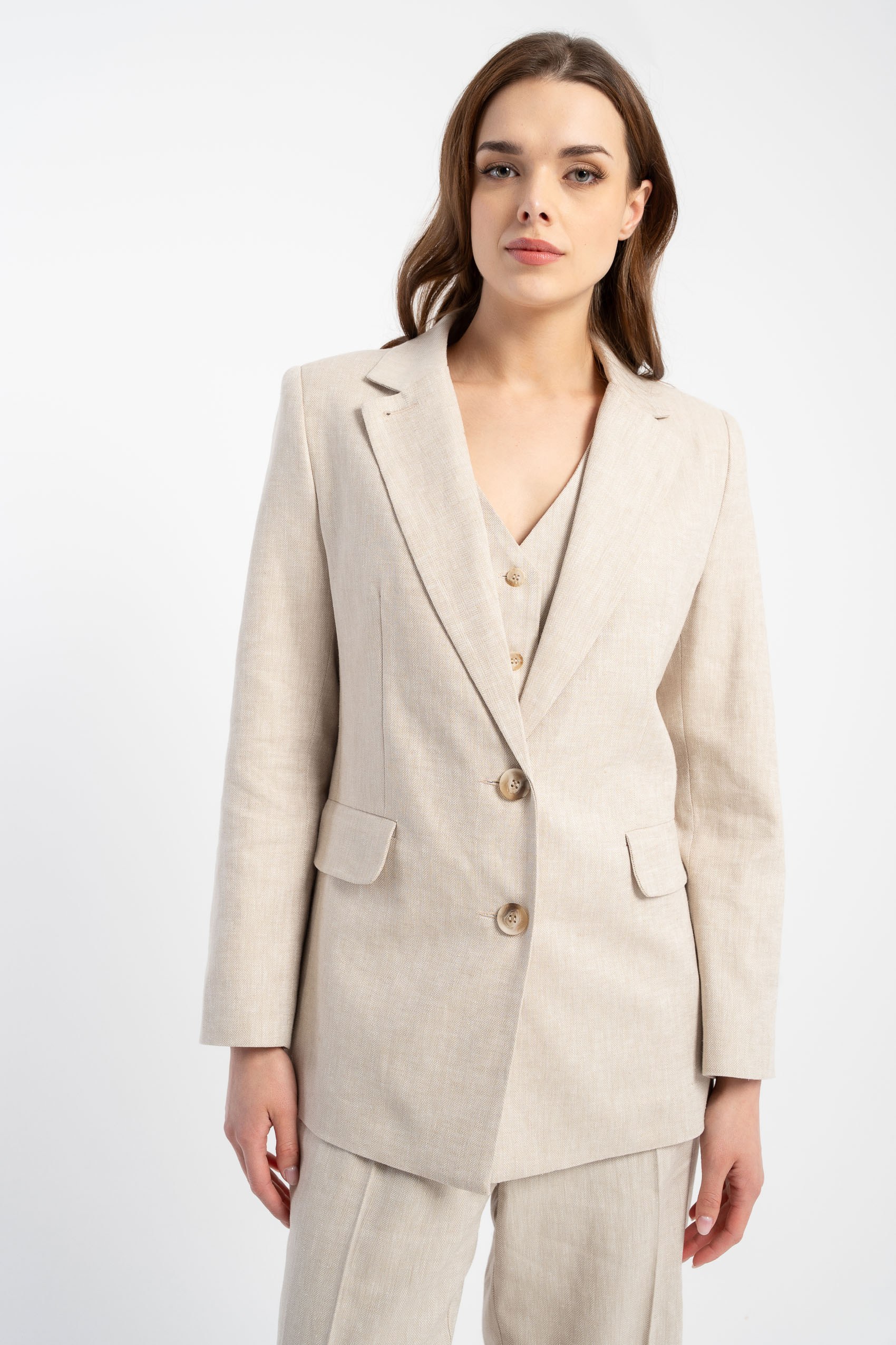 Marynarka Alka Zigzag Beige SS 25