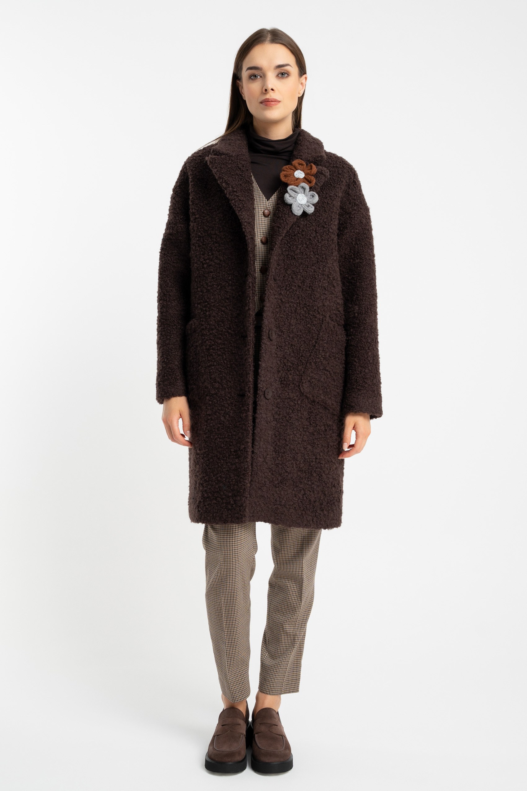 Płaszcz Fluffy Brown AW25