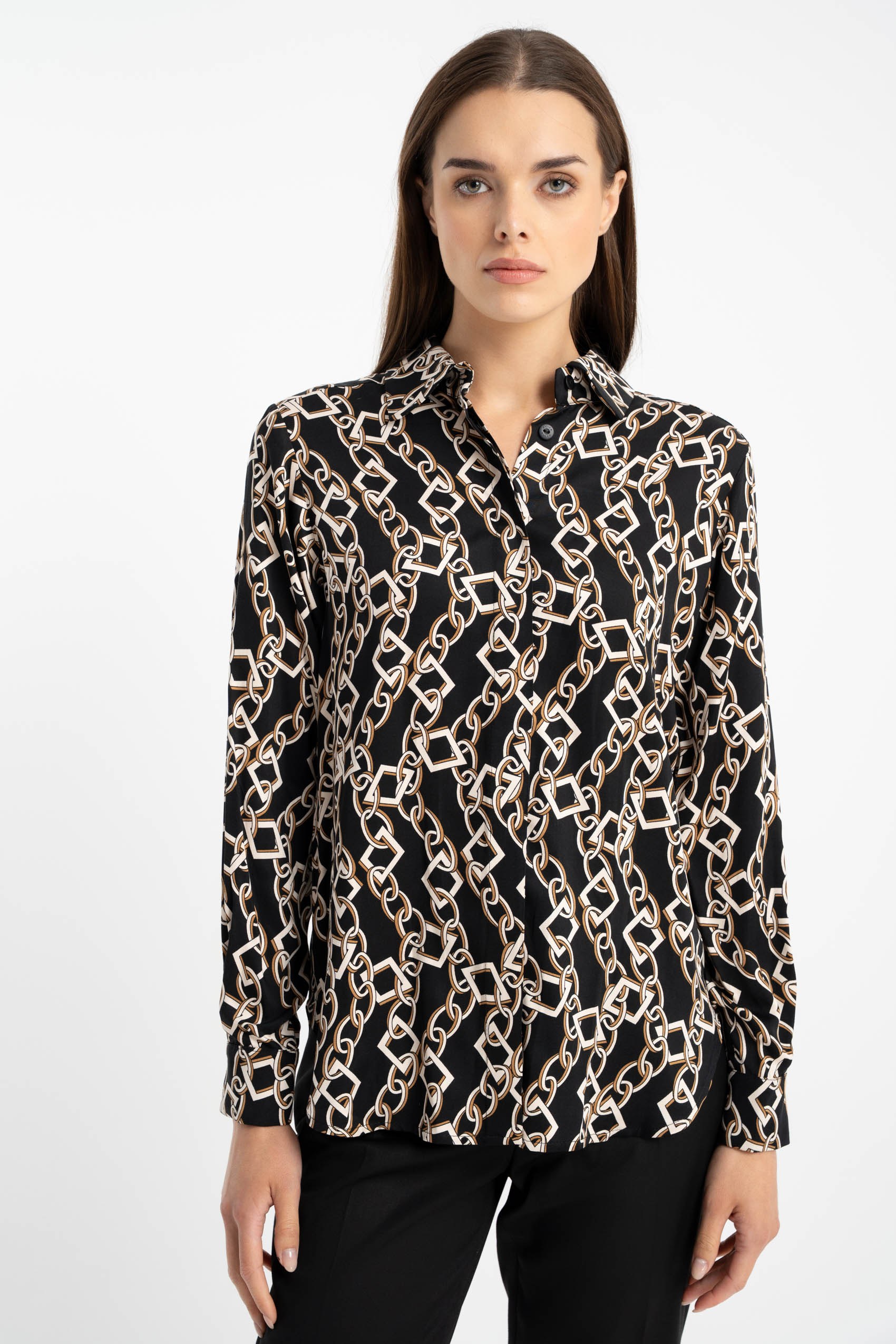 Bluzka Kora Brown Chain AW25