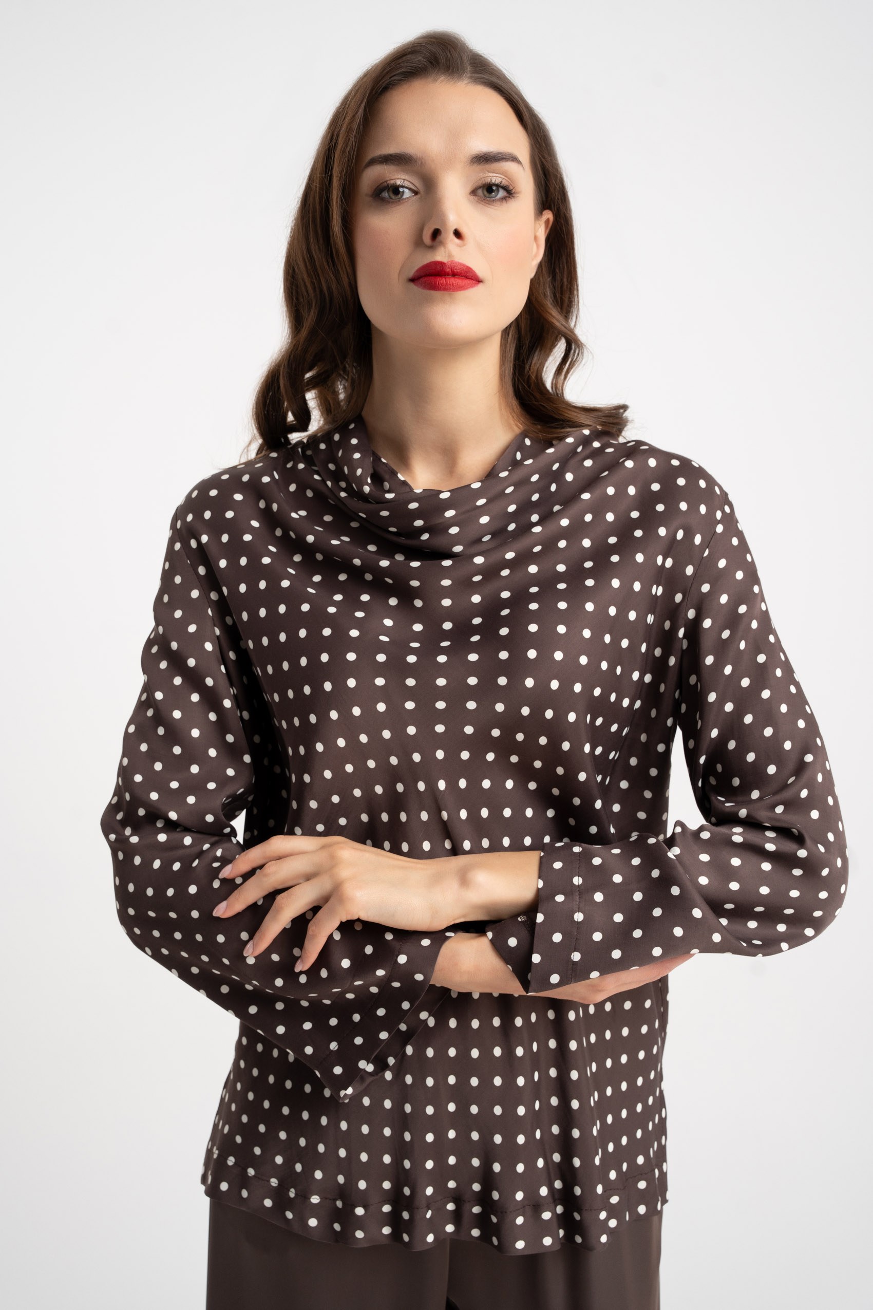 Bluzka Lumos Brown Dots  AW25