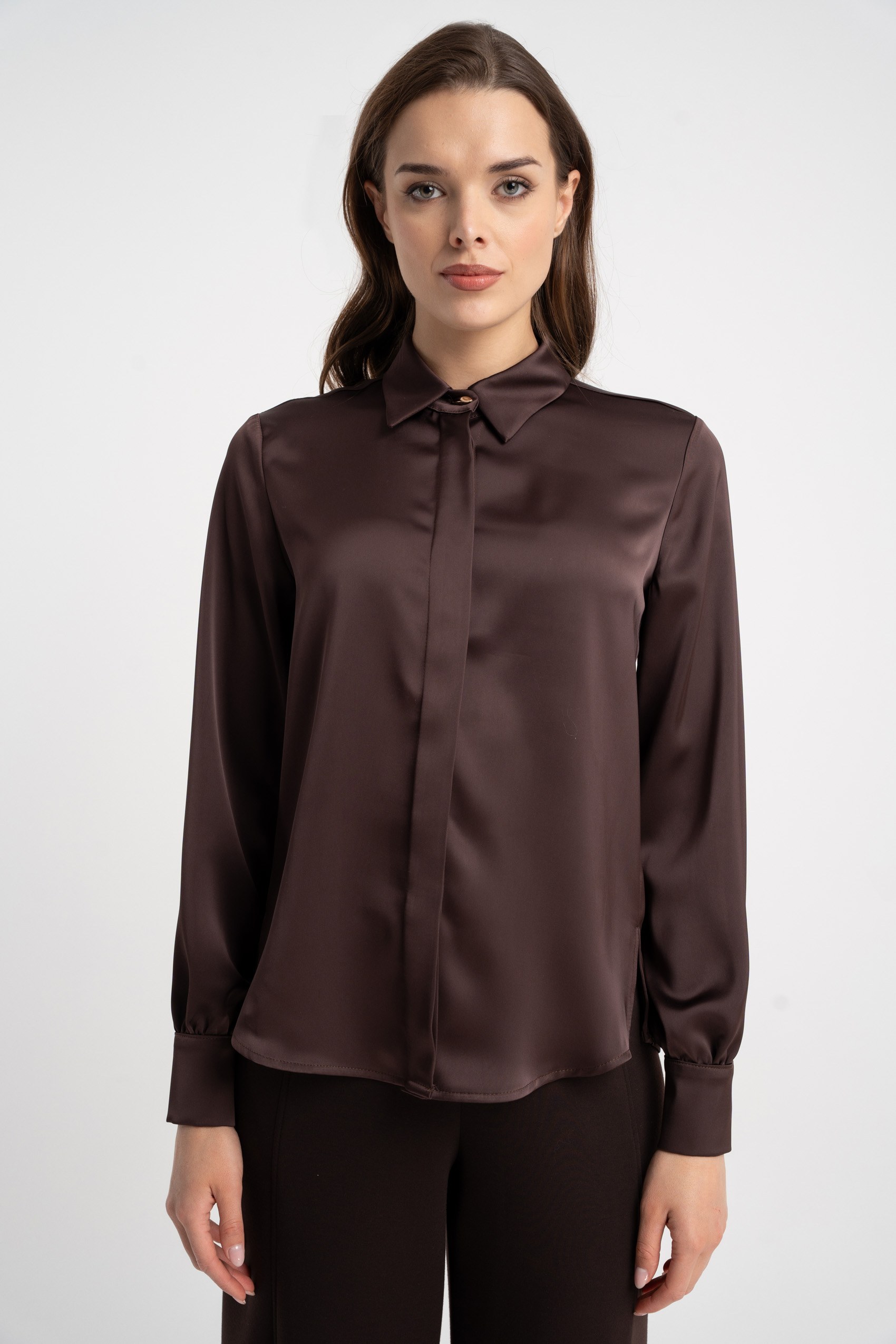 Bluzka Vera Glamour Chocolate AW25