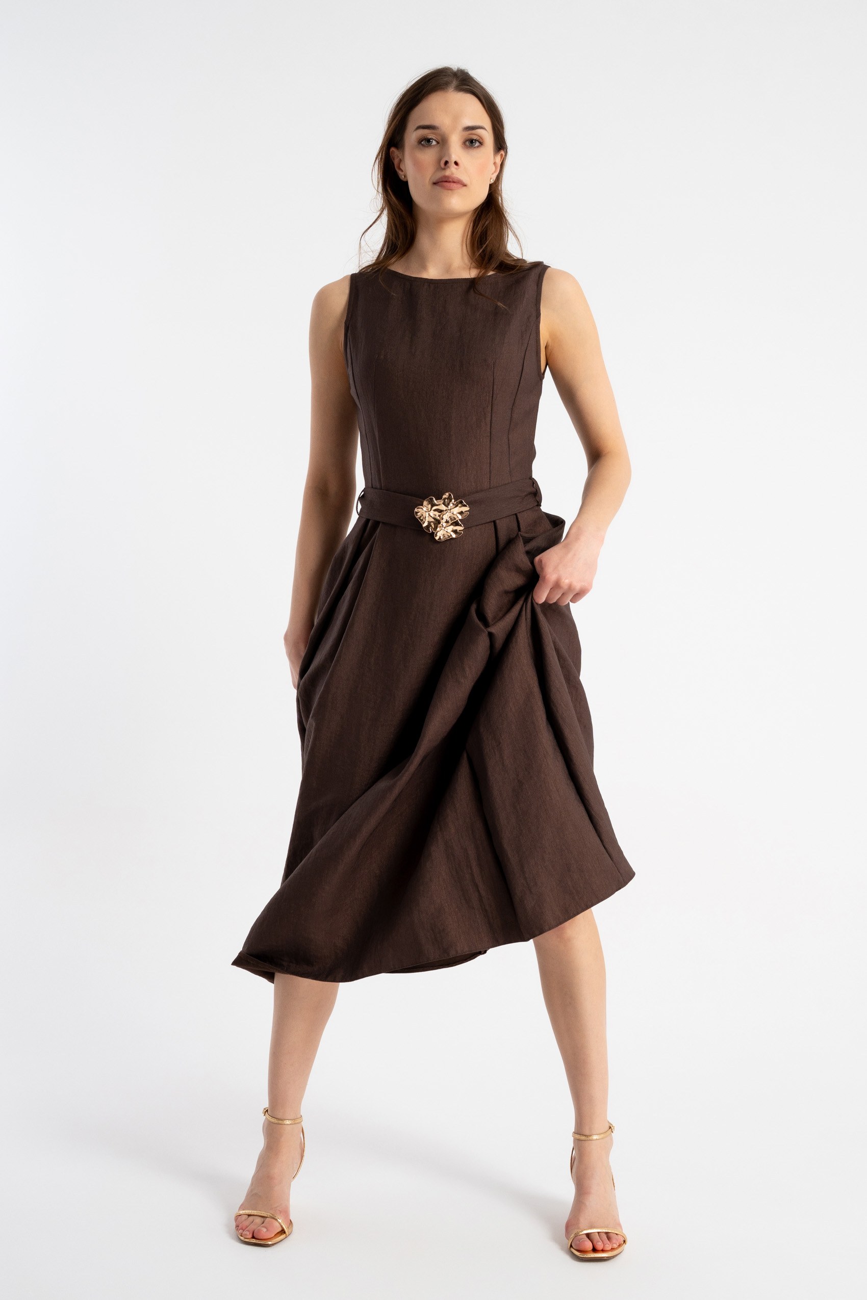 Sukienka Lotta Brown SS26