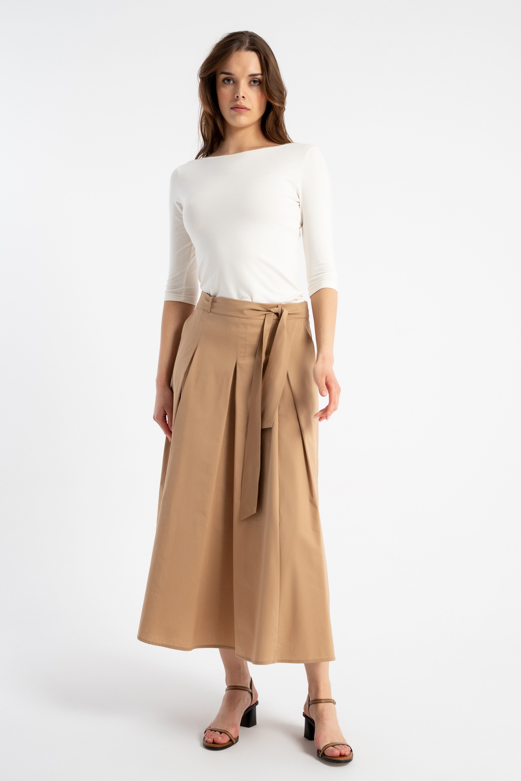 Spódnica Jun Beige SS26
