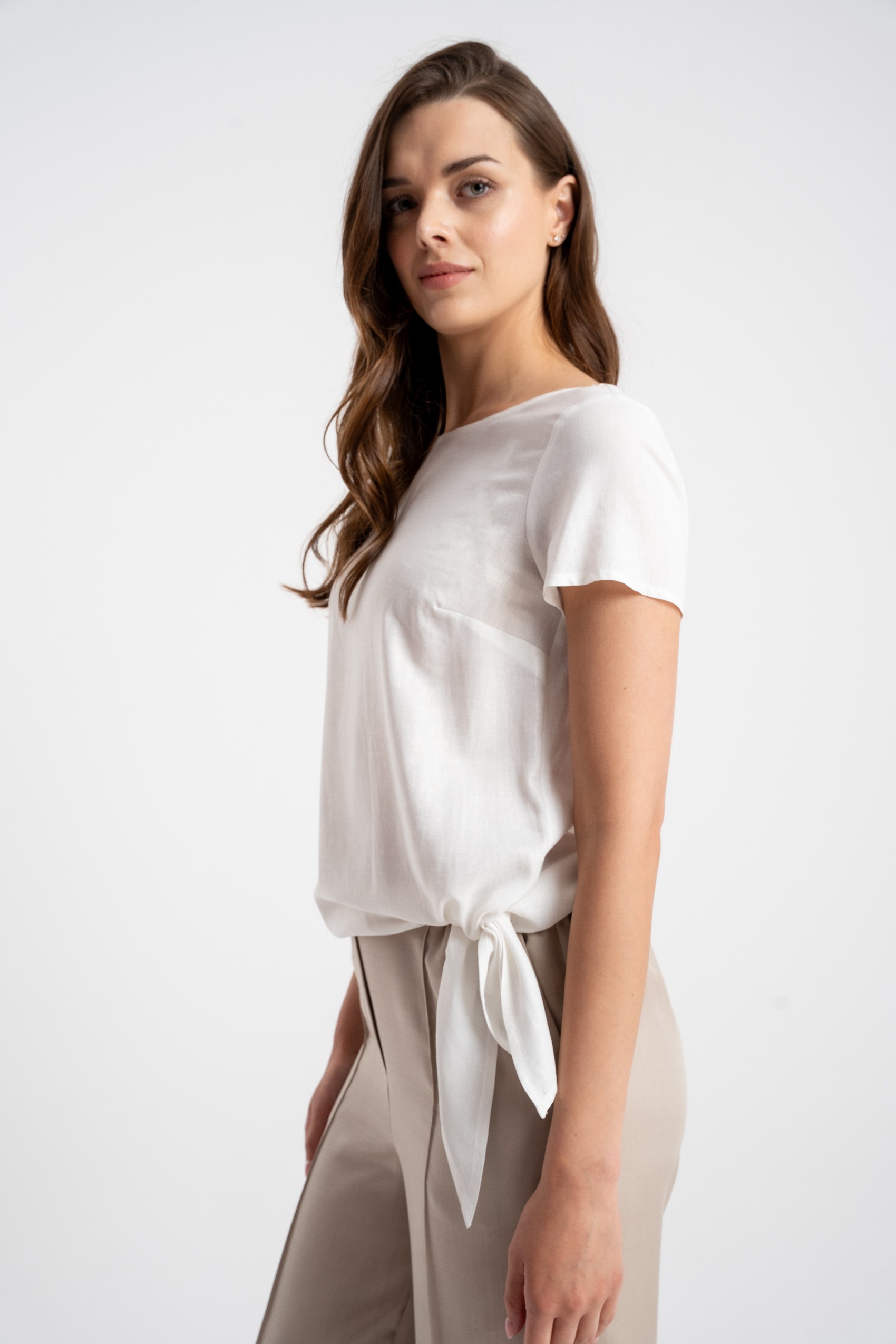 Bluzka Idalia Golden White SS26