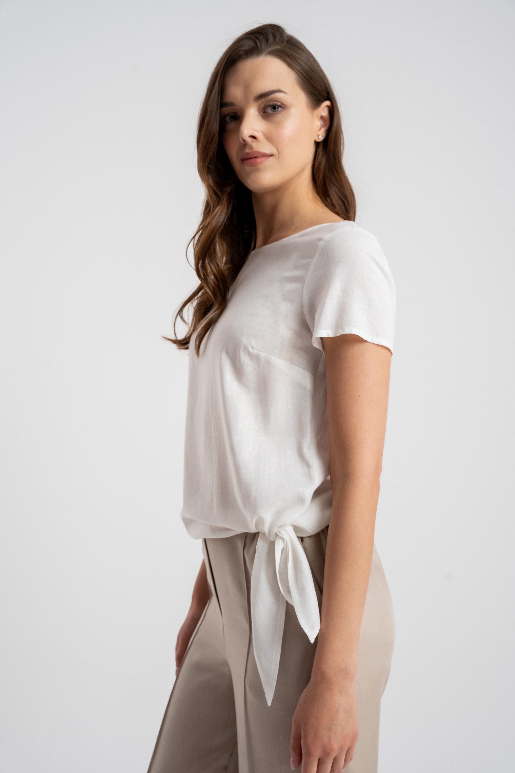 Bluzka Idalia Golden White SS26