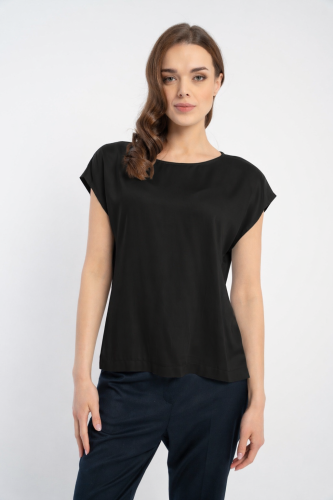 Bluzka Daria Satin Black SS26