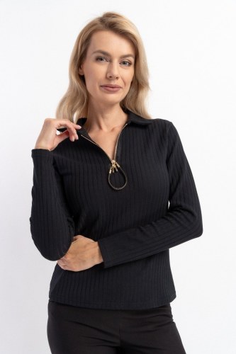 Bluzka Zip Black Clk