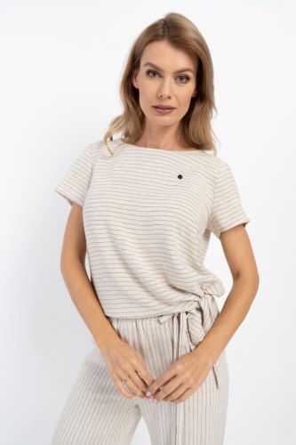 Bluzka Idalia Stripes Beige 24