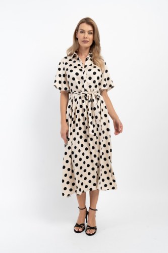 Sukienka Fiona Dots Beige 24