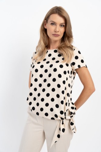 Bluzka Idalia Dots Beige 24