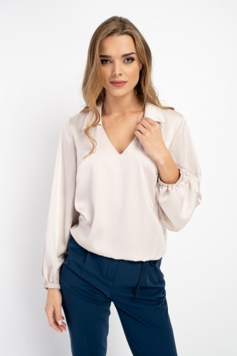 Bluzka Greta Satin Beige AW 24