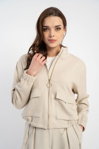 Kurtka Lukas Linen Beige SS 25