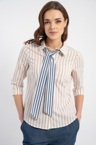 Bluzka Una Beige Stripes SS 25