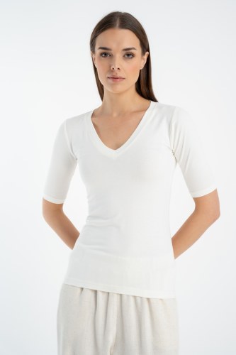 Bluzka Beta Ecru SS25