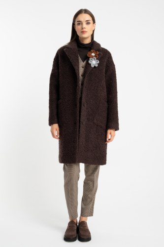 Płaszcz Fluffy Brown AW25