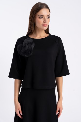 Bluzka Katia Black Heart AW25