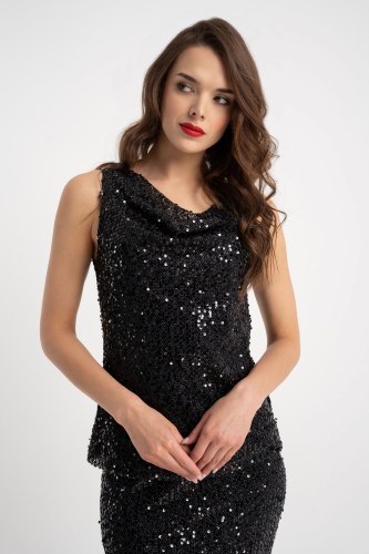 Bluzka Wiki Sparkle Black AW25