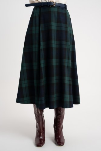 Spódnica Waja Green Chess AW25