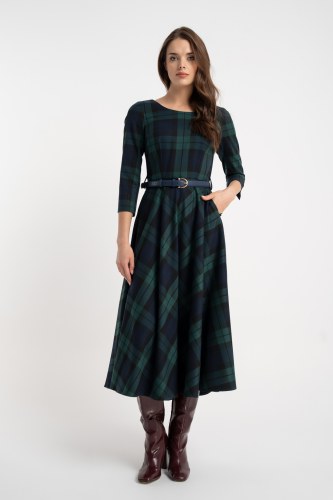 Sukienka Luna Green Chess AW25