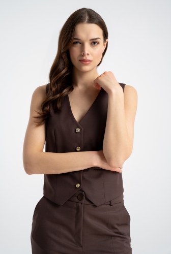 Kamizelka Filip Brown SS26