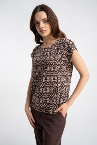 Bluzka Daria Loop Brown SS26