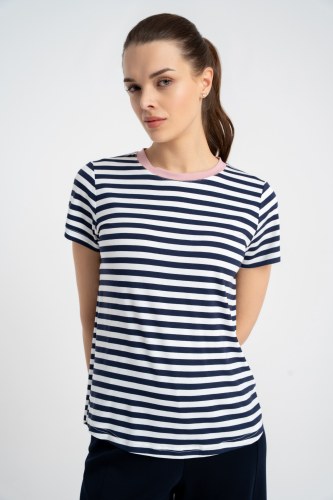 Bluzka InessNavy&Pink SS26