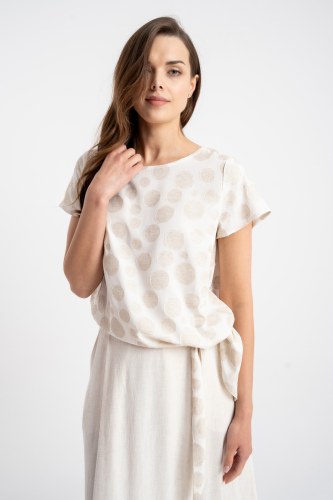 Bluzka Idalia Linen Dots SS26