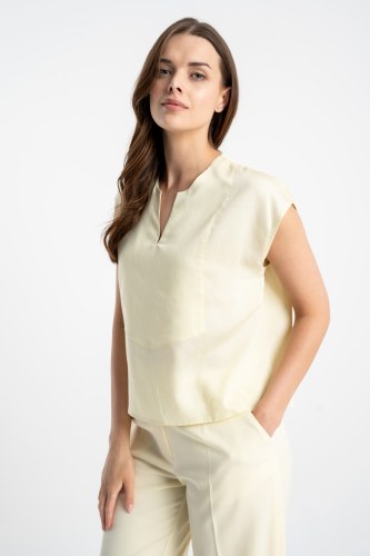 Bluzka Bibi Yellow SS26