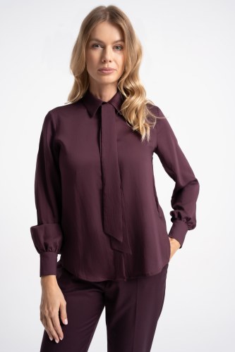 Bluzka Vera Deep Wine AW26