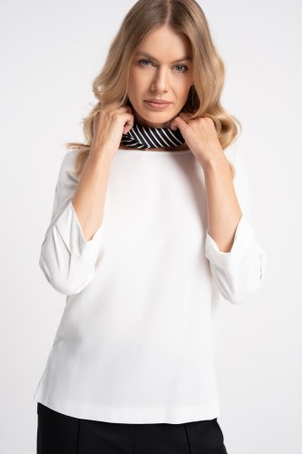 Bluzka Aida New White Skaff AW26