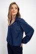 Bluzka Greta Satin Navy AW 24