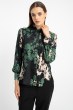 Bluzka Vera Green Flowers AW25