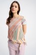 Bluzka Idalia Multicolor Liness - Click #fashion