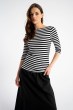 Bluzka Zora B&W Stripes SS26
