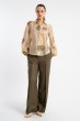 Bluzka Mariola Khaki Flowers SS26