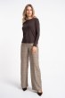 Bluzka Gaba Ribbed Brown AW26