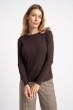 Bluzka Gaba Ribbed Brown AW26
