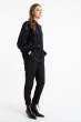 Bluzka Mariola Black Flowers AW26