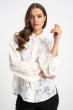 Bluzka Mariola Ecru Flowers AW26