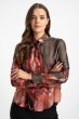 Bluzka Vera Khaki Flowers AW26