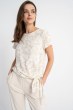 Bluzka Idalia Beige Flowers SS 25
