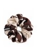 Gumka Scrunchie Brown Flowers