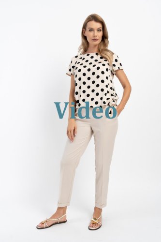 Bluzka Idalia Dots Beige 24