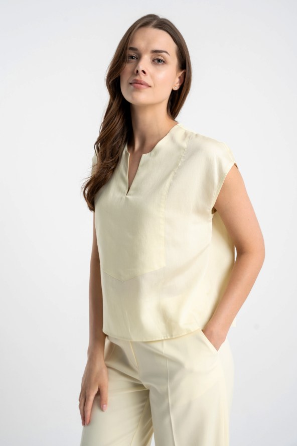 Bluzka Bibi Yellow SS26