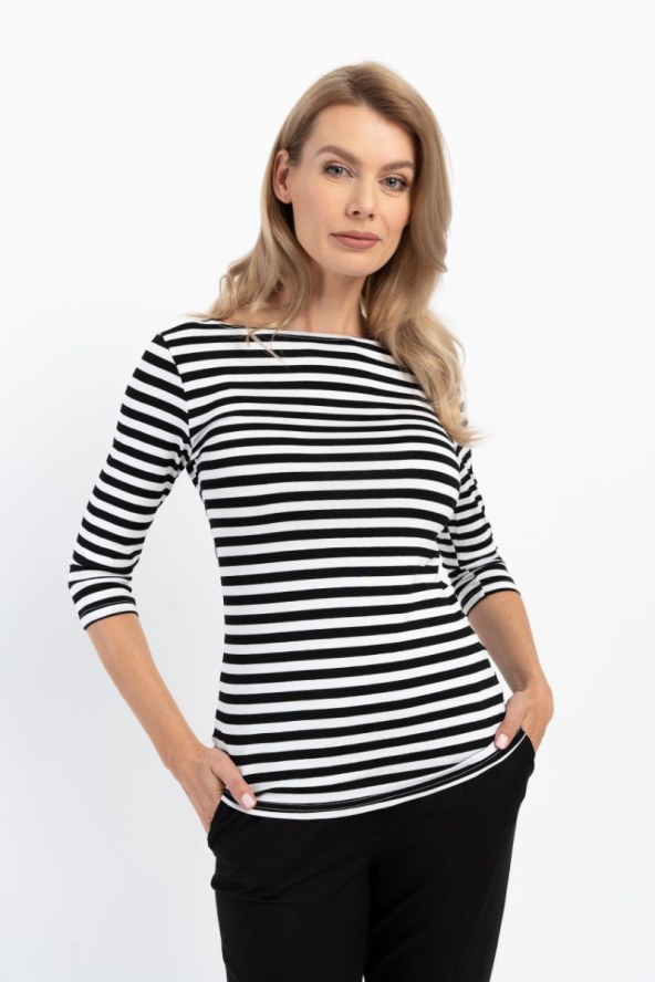 Bluzka Zora Stripes Black 24